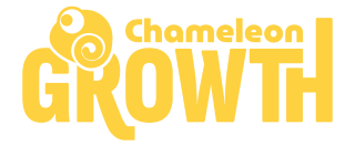 logo chameleon growth total yellow