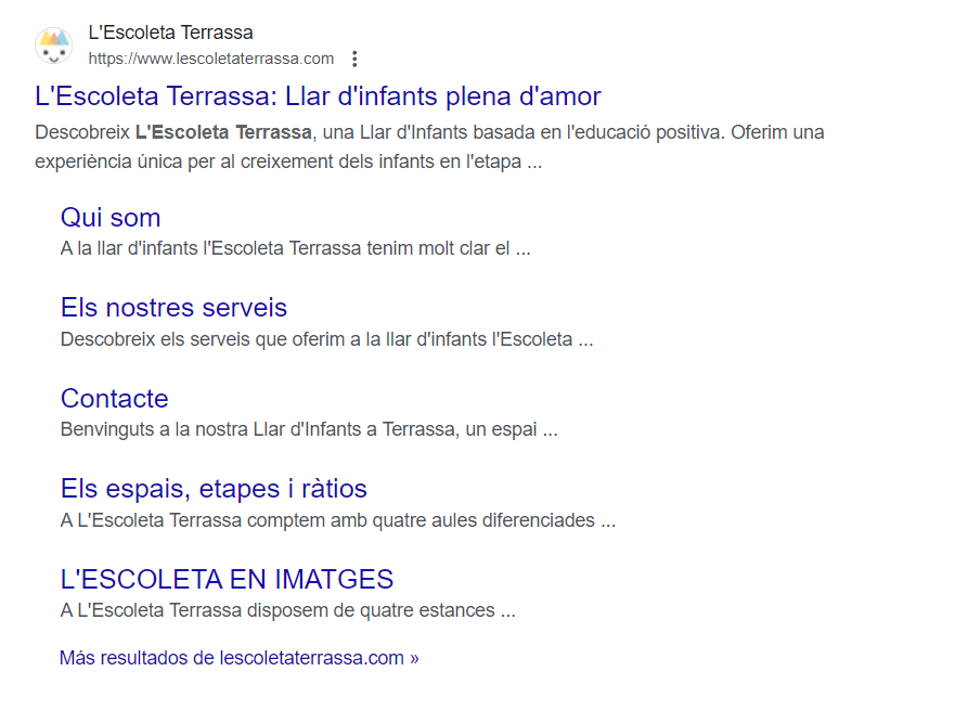 Rich Snippets: Què són i com implementar-los exemple de rich snippet
